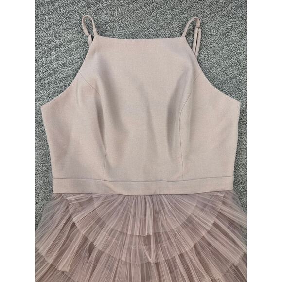 BCBGMAXAZRIA Casandra Dress Mini Tulle Balletcore Sepia Size 4 - Picture 5 of 11